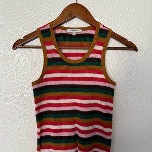 Madewell Multicolor Striped Tank Top size XXS Women’s